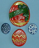 Gipszkiöntő forma - Húsvéti mintás tojások  (0027)